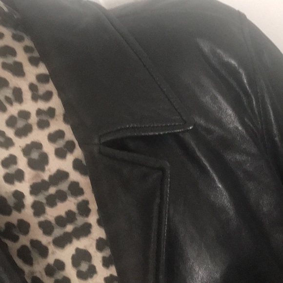 Black LEATHER jacket 😀. Medium - Picture 5 of 5